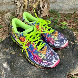 asics colorful running shoes